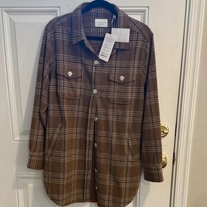 7 Diamonds Generation Plaid shacket